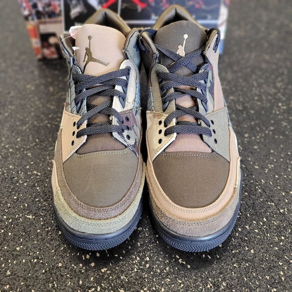 Nike Air Jordan 3 Retro SE Patchwork Camo Sneakers DO1830-200 Size 11.5 Mens - Picture 3 of 8